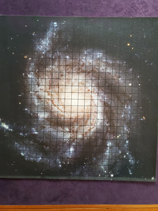 Galaxy Play mat / GripMat 24" x 24" with 1" grid