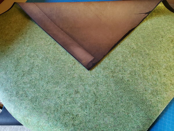 Double Sided: 36" x 36" Grass and Parchment Perfect for D&D, Pathfinder, Gloomhaven, and more!