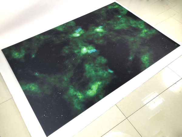 Green Nebula Play mat / GripMat Perfect for Star Wars X-Wing or Armada