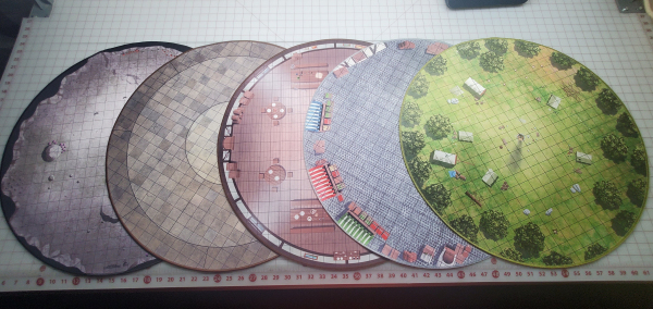 24" Diameter Ultimate Dungeon Terrain for RPGs MULTIPLE DESIGNS Set A  Dry/Wet Erase Compatible