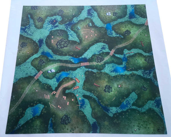 Swamp Play mat / GripMat  Multiple sizes! Perfect for 40k, Miniatures, RPGs and Table top gaming.