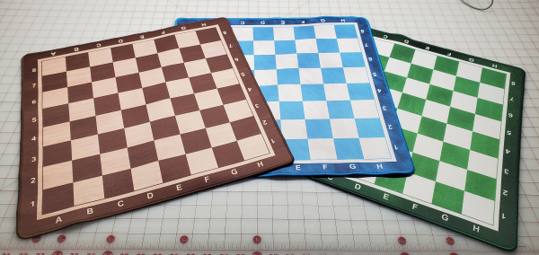 18 x 18 Portable Chess Board with 2" squares GripMat
