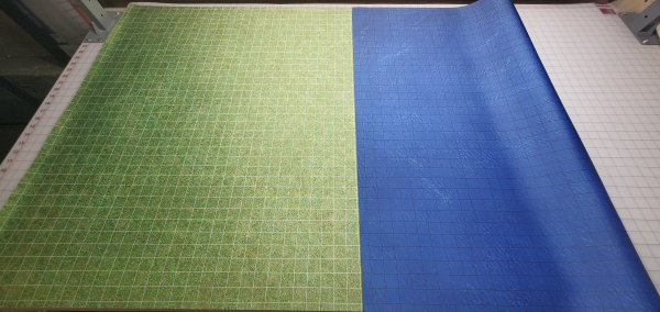 Grass/Sea Double Sided GripMat with 1" grid on both sides Perfect for D&D, Pathfinder, Daggerheart, and more!