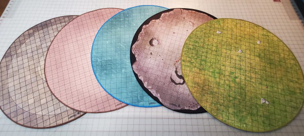 24" Diameter Ultimate Dungeon Terrain for RPGs MULTIPLE DESIGNS Set D - DM Pack  Dry/Wet Erase Compatible