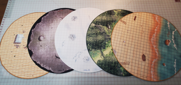 24" Diameter Ultimate Dungeon Terrain for RPGs MULTIPLE DESIGNS Set F - Adventure Awaits Pack  Dry/Wet Erase Compatible