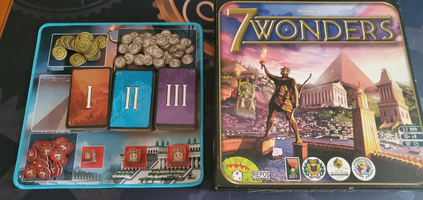 7-Wonders 11x11 Play mat with stitched edging  Unofficial Upgrade