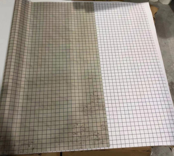 Double Sided GripMat Desert and Snowscape with 1" grid on both sides Perfect for D&D, Pathfinder, RPGs, and more!  Dry/Wet Erase Compatible