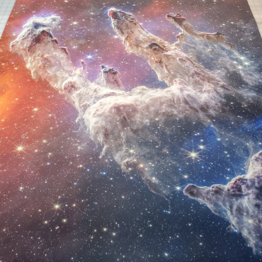 James Web Telescope: 36" x 36" Pillars of Creation Play mat / GripMat  Multiple sizes! Perfect for Star Wars X-Wing or Armada