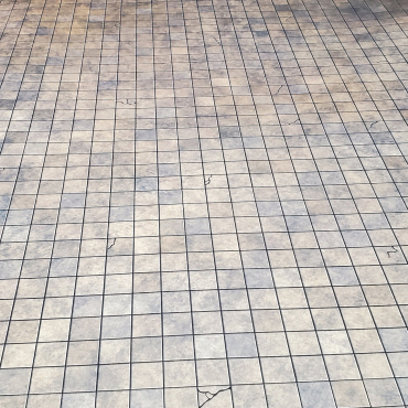 Brown-tone Dungeon Tile Play mat w/ 1" Grid / GripMat Perfect for D&D, Pathfinder, Gloomhaven, and more!  Dry/Wet Erase Compatible