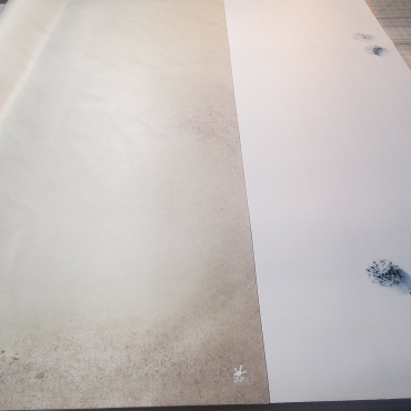 Double Sided Snowfield/Desert GripMat printed on both sides Perfect for X-Wing, D&D, Pathfinder, Warhammer 40k and more!