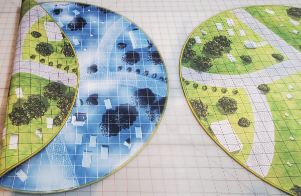 24" Diameter Graveyard Ultimate Dungeon Terrain for RPGs like D&D, Pathfinder, Daggerheart and more  Dry/Wet Erase Compatible