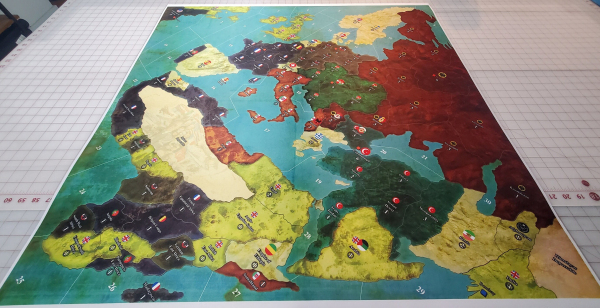Axis and Allies 1914 WW I game mat 36" x 36" Fan made mat