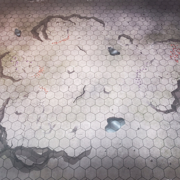 Caverns GripMat with 1.25"/33mm hexes  Multiple sizes! Perfect for Miniatures, RPGs and Table top gaming!