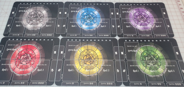 Black Rose Wars 6 piece Player Mat Set  Unofficial Upgrade