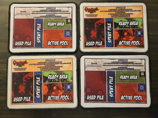 Quarriors Double-sided Player Mat Set  Unofficial Upgrade