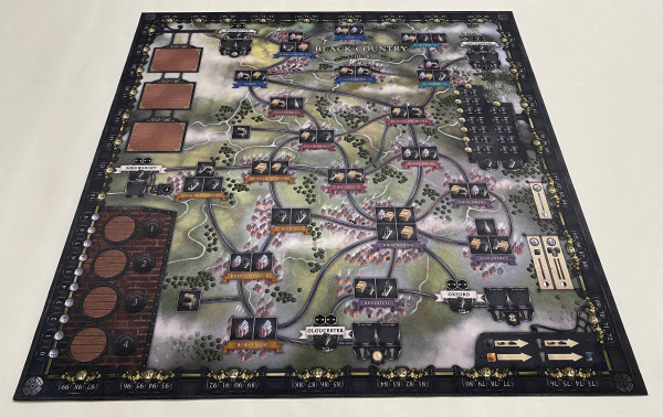 30" x 30" Brass Birmingham Double-Sided 'daylight'/ 'Night' Play Mat  Unofficial Upgrade