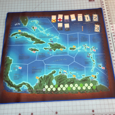 Dutch Language 31" x 27" Merchant & Marauders Play Mat with stitched edging  Unofficial Upgrade