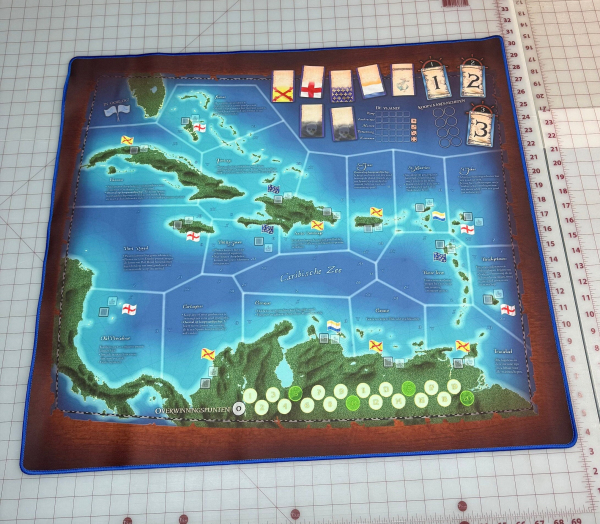 Dutch Language 31" x 27" Merchant & Marauders Play Mat with stitched edging  Unofficial Upgrade