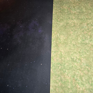Double Sided Starfield/Grassland GripMat printed on both sides Perfect for X-Wing, Armada, D&D, Spelljammer, Pathfinder, more!