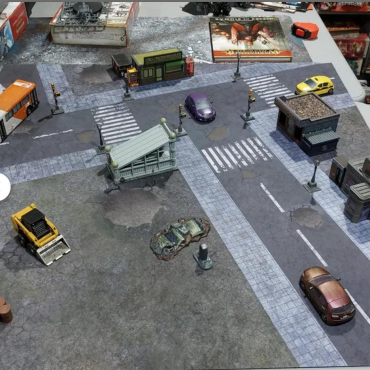 Ruined City Battlefield  Play mat / GripMat  Multiple sizes! Perfect for 40k, Kill Team, Shatterpoint, RPGs and Table top gaming