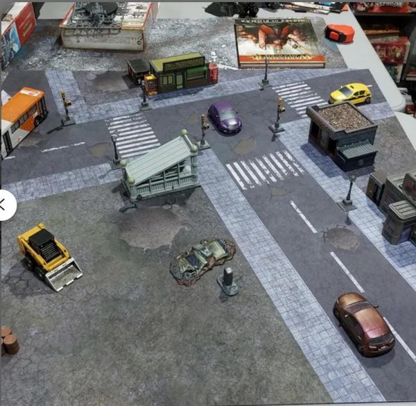 Ruined City Battlefield  Play mat / GripMat  Multiple sizes! Perfect for 40k, Kill Team, Shatterpoint, RPGs and Table top gaming