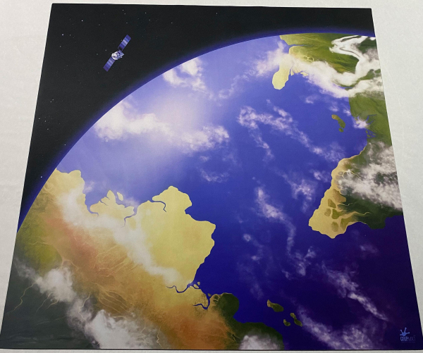 Terran World Orbit Play mat / GripMat  Multiple sizes! Perfect for Dune, Star Wars X-Wing or Armada