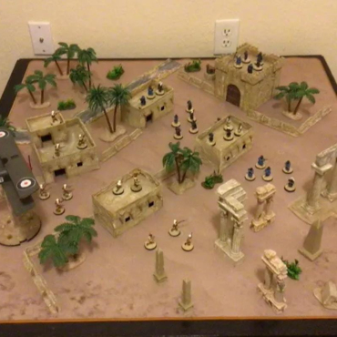 36" x 36" Star Wars 2nd ed Shatterpoint mats: pre-measured objectives supporting the core set, Sabotage Showdown