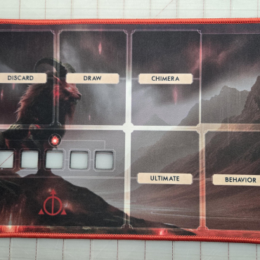 Ashes Reborn Red Rains Chimera Mat 8" x 12" with stitched edging  Unofficial Upgrade