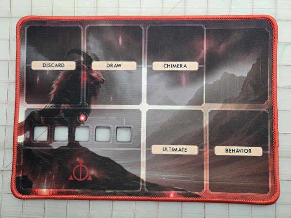 Ashes Reborn Red Rains Chimera Mat 8" x 12" with stitched edging  Unofficial Upgrade
