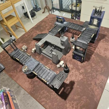 36" x 36" Star Wars 2nd ed Shatterpoint mats: pre-measured objectives support Sabotage Showdown