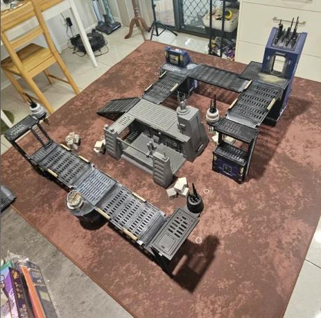 36" x 36" Star Wars 2nd ed Shatterpoint mats: pre-measured objectives support Sabotage Showdown