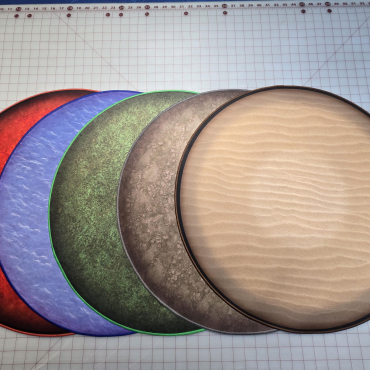 24" Diameter Ultimate Dungeon Terrain for RPGs MULTIPLE DESIGNS Set I  Dry/Wet Erase Compatible