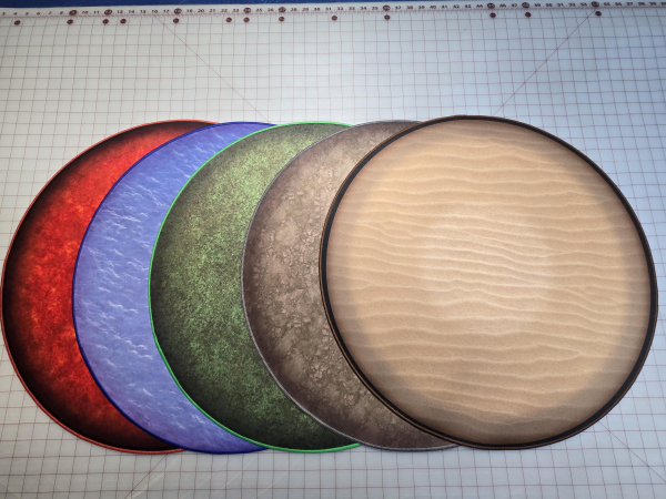 24" Diameter Ultimate Dungeon Terrain for RPGs MULTIPLE DESIGNS Set I  Dry/Wet Erase Compatible