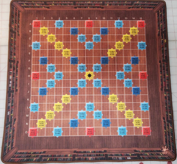 18 x 18 Portable Word Tile Board with 7/8" Grid GripMat - Unofficial Product