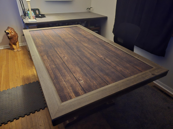 Weathered Oak Play mat/ GripMat: Ideal for Board games, card, games, puzzles, LEGO, and more!
