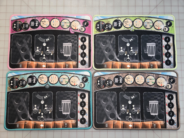 Heat Dashboards 4 piece Bonus Color Player Mat Set - Unofficial Upgrade