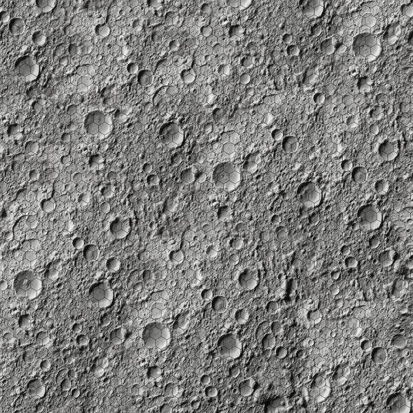 Moon / Lunar / Asteroid Surface with 33mm hex Play Mat perfect for BattleTech!