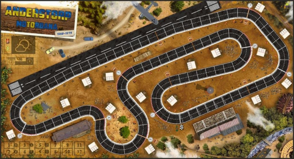 Anderstorp 67-73 Circuit and Anderstorp 78-92 Double-Sided Heat Pedal to the Metal 37.75" x 20.5"  Play Mat  Unofficial Upgrade