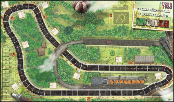 Le Mans Circuit & Monza 62-65 tracks Double-Sided Heat: Pedal to the Metal 34.75" x 20.5" Play Mat Unofficial Upgrade