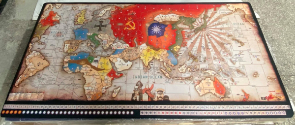 Lt. Dan's BBR 6  Axis & Allies game mat 36" x 72" Fan made mat of one of the world most popular games!