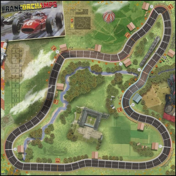 Belgium Track & Heavy-Rain Double-Sided Heat: Pedal to the Metal 30.71" x 30.71" Play Mat Unofficial Upgrade