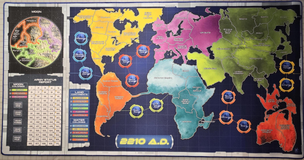 53" x 27"  Risk 2210 Play Mat and Frontline Expansion Unofficial Upgrade