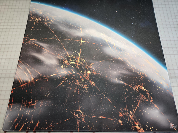 Coruscant Playmat / GripMat 36" x 36"  with Stitched Edging perfect for X-Wing!