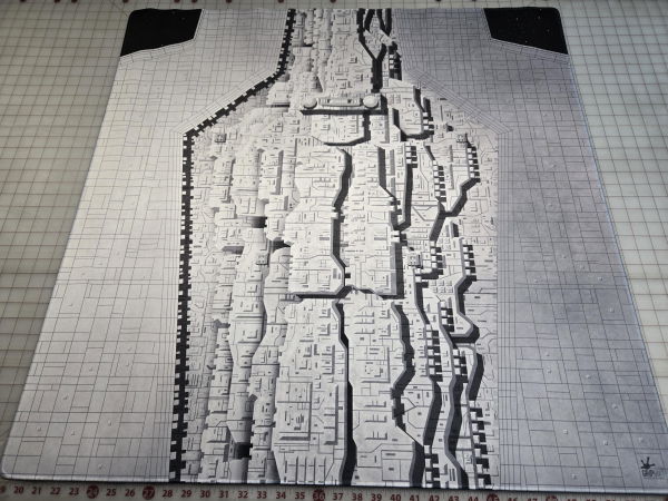 Star Wars Super Star Destroyer Playmat / GripMat 36" x 36"  with Stitched Edging perfect for X-Wing scenario Siege of Endor!