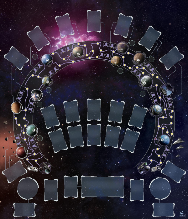 Star Wars Outer Rim Playmat / GripMat 36" x 40"  Unofficial Upgrade