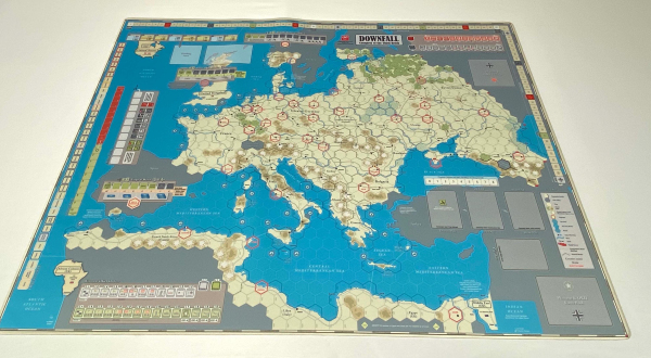 Pre-Order Downfall: Conquest of the Third Reich, 1942-1945 44x34 GripMat / Play mat with stitched edging  Official Upgrade