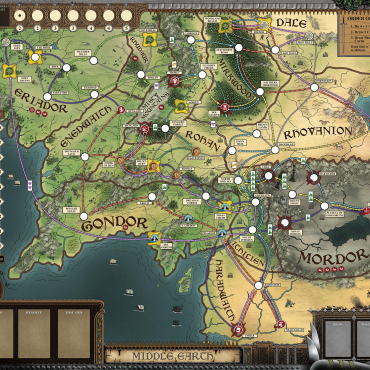 LoTR Fate of the Fellowship 41.25" x 35.5" Play Mat - Unofficial Upgrade