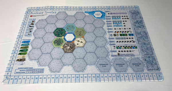 Pre-Order Dominant Species 35x23 GripMat / Play mat with stitched edging  Official Upgrade