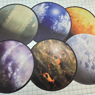12" Diameter Planets Perfect for X-Wing / Armada