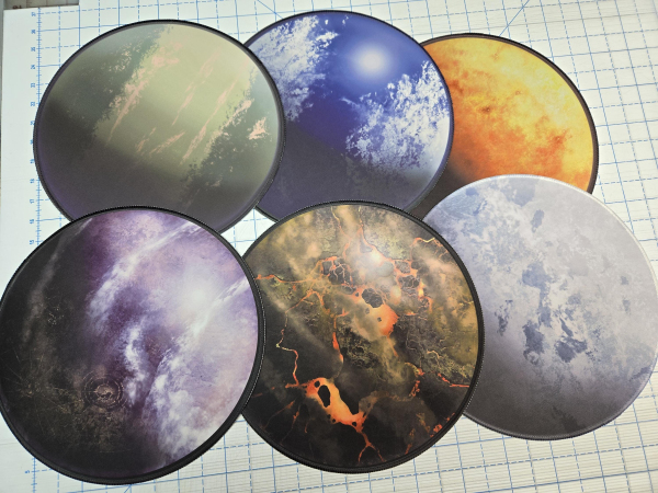 12" Diameter Planets Perfect for X-Wing / Armada